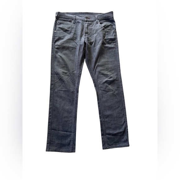 Levis 511 Skinny Two Horse Brand Adjustable Waist Jeans Men 34/30 Dark Gray - Picture 6 of 7